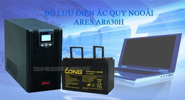  Bộ lưu điện ắc quy ngoài Ares AR630H