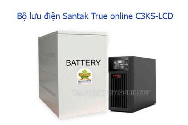 Bộ lưu điện Santak True online C3KS-LCD