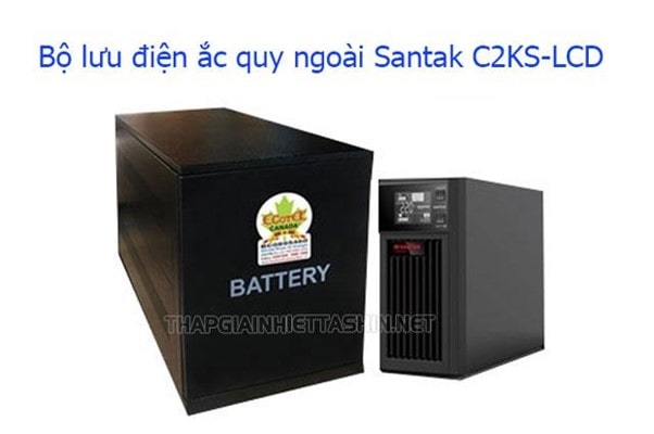 Hình ảnh bộ lưu điện ắc quy rời Santak C2KS-LCD