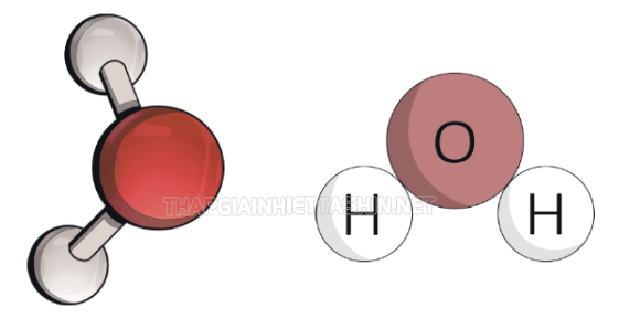 2 phân tử hidro liên kết với 1 phân tử oxy tạo ra nước (H2O)